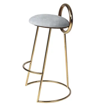 Personalizate, moderne, simple, mari bar scaun spatar scaun scaun casa de lux magazin de cafea din oțel inoxidabil, metal de aur scaun pentru bar