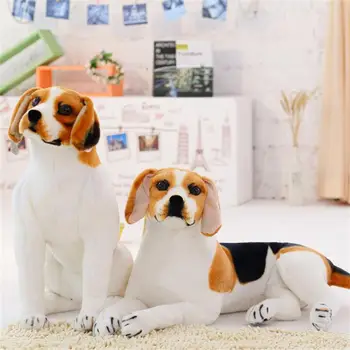 Realiste jucărie de pluș Uriaș Câine Beagle Jucărie Umplute Animale, Câine de Pluș Jucarii Cadou Pentru Copii