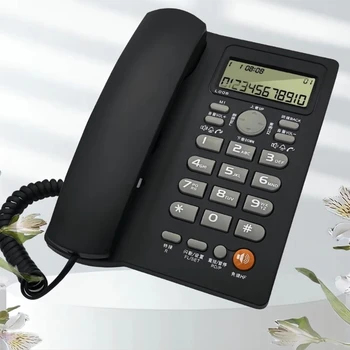 Simplu Telefon Fix Buton Mare Telefon Tare Volume Telefon Fix cu Display LCD de Apelare cu Fir de Telefon