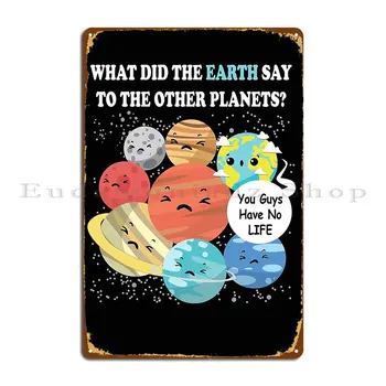 Sistemul Solar Planete Placa De Metal Poster Crea Personalizate Personalizate Funny Plăci De Tablă Semn Poster