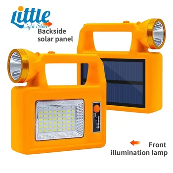 Solar portabil Felinar 100W LED-Cort de Lumină Reîncărcabilă Lanterna de Urgenta Piața de Noapte de Lumină în aer liber Camping Lampa Bec