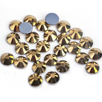 Toate dimensiunile de Aur Hematit Culoare mai Bine DMC Fier Pe Pietre/Hot fix Cristal Pietre Strass Cusut & Tesatura de Îmbrăcăminte pietre