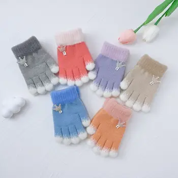 Tricotate Copii Mănuși Minunat Gros Degete cu un Deget de Tricotat mănuși de Degete Băieți Fete