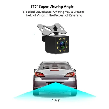 Vedere din spate aparat de Fotografiat Auto-unghi Larg LED HD cu Night Vision de Asistență la Parcare cu Camera Reverse Siguranța Cam Muntele Spate aparat de Fotografiat
