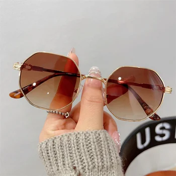 YOOSKE Rotund ochelari de Soare Barbati Classic Mic Cadru de Metal Ochelari de Soare pentru Femei Brand de Lux de Designer la Modă Ochelari de Protecție UV