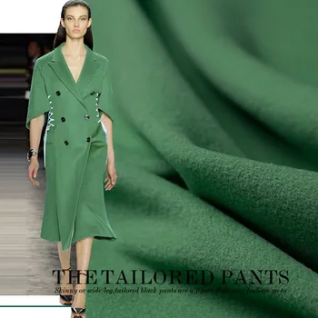 Zmeura rosie iarba verde dublu-strat thickwoolen lână fabricgarment fabricwomen e suitjacsket sewingcloth tailorFreeshipping